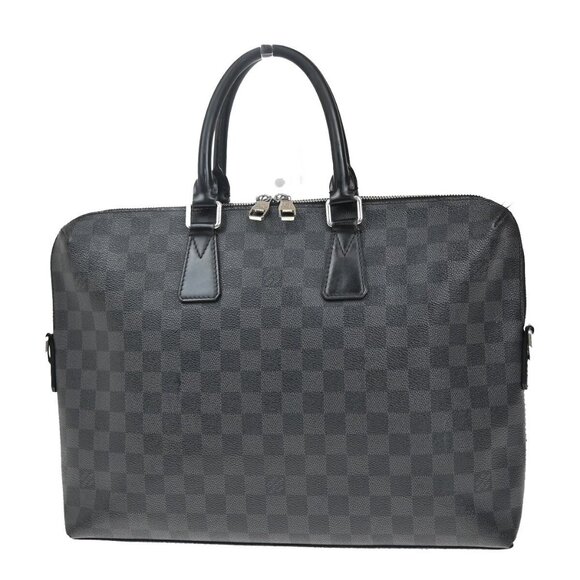 LOUIS VUITTON Porte Document Joule Hand Bag Damier Graphite - Picture 2 of 16